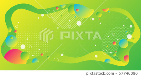 Colorful abstract background and gradation using minimal geometry and wave shape as an element. 57746080