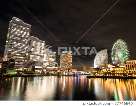 Yokohama Minato Mirai Canal Park night view 57746640
