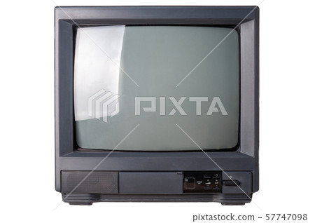 Vintage TV isolated on white background 57747098