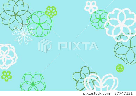 日本花卡,淺藍色2 日本花卡,淺藍色2 57747131