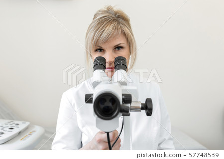 Young female professional gynecologist in the 57748539