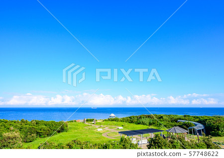 Summer view of Tsunoshima Lighthouse Park [Yamaguchi] 57748622