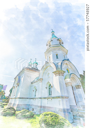 Hokkaido Summer Landscape Hakodate Orthodox Church 57748927
