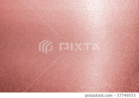 Rose gold pink texture metallic wrapping foil paper shiny metal background for wall paper decoration element 57749553