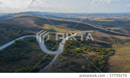 Mountain road in Chechen Republic, North Caucasus, Russia 57750278