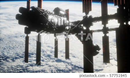 International Space Station in outer space over 57751945