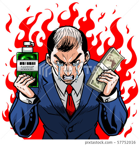 Suit thin hair bald left good job right bottle shampoo recommended high price luxury expensive bills money 57752016