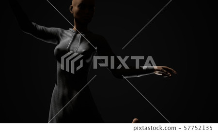 Sexy woman's breasts and nipples through the 57752135