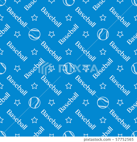 Vector sports seamless pattern with baseball balls - Stock Illustration ...