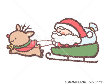 聖誕老人馴鹿雪橇沒有跡象 57752799