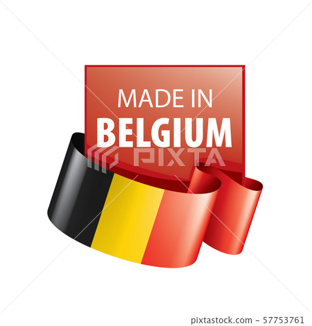 Belgium flag, vector illustration on a white background Belgium flag, vector illustration on a white background 57753761