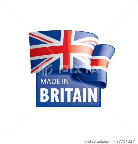 United Kingdom flag, vector illustration on a white background United Kingdom flag, vector illustration on a white background 57754327