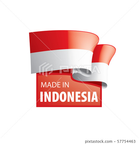 Indonesia flag, vector illustration on a white background Indonesia flag, vector illustration on a white background 57754463