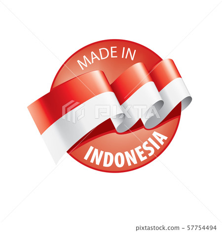Indonesia flag, vector illustration on a white background Indonesia flag, vector illustration on a white background 57754494
