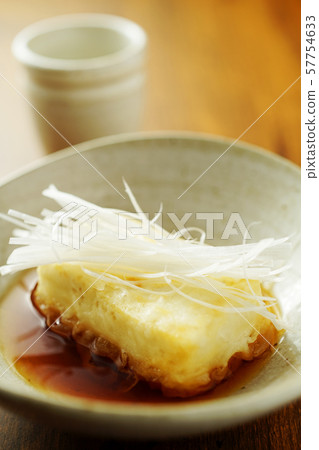Deep-fried tofu and sake Deep-fried tofu and sake 57754633