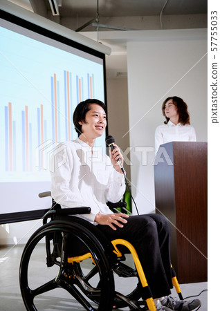 Event venue Wheelchair speech 57755033