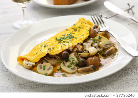 Mushroom omelette Mushroom omelette 57756246