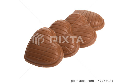chocolate hearts isolated chocolate hearts isolated 57757084