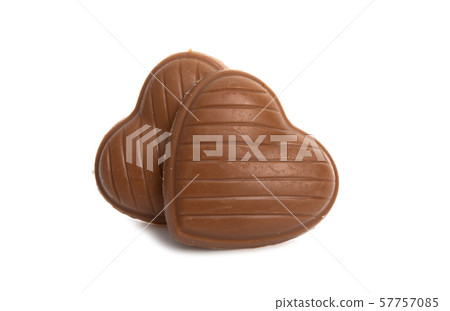 chocolate hearts isolated chocolate hearts isolated 57757085