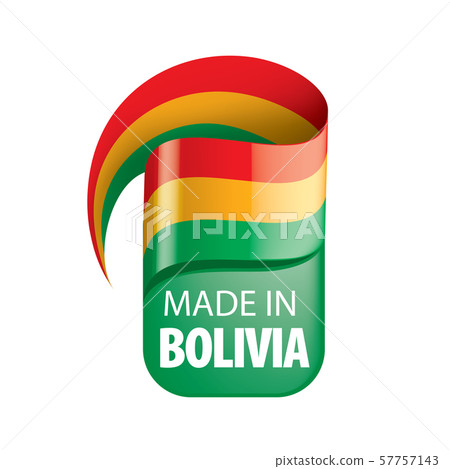 Bolivia flag, vector illustration on a white background. 57757143