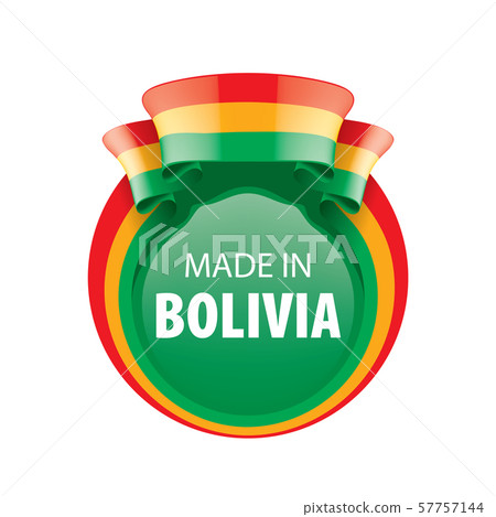 Bolivia flag, vector illustration on a white background. 57757144