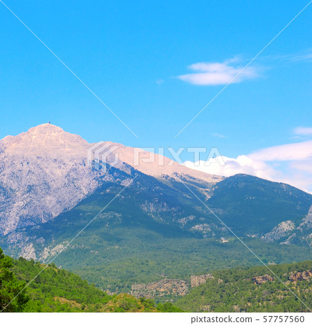Beautiful mountain landscape and sky. Beautiful mountain landscape and sky. 57757560