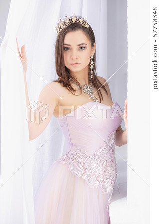 Portrait of a beautiful lady. Portrait of a beautiful lady. 57758348