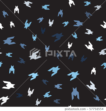 Houndstooth chaotic pattern. Seamless vector 57758554