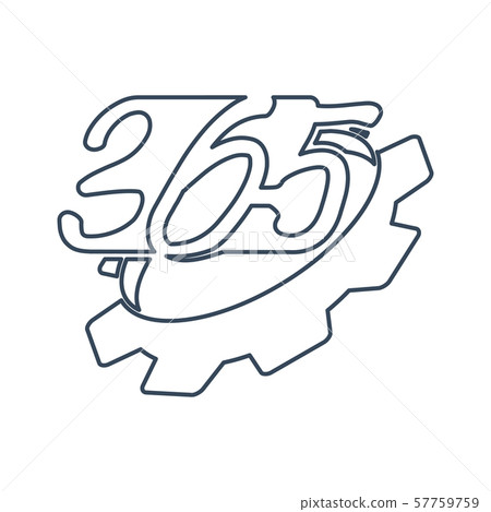 gear machine 365 infinity logo icon design 57759759