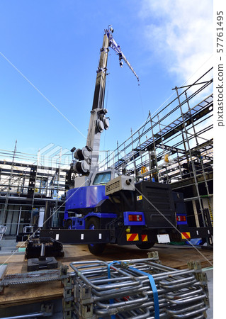 Rough terrain crane working with jib Rough terrain crane working with jib 57761495