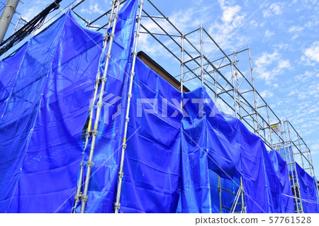 Covering construction site 57761528