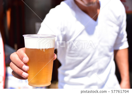 Draft beer bought at festival stalls 57761704
