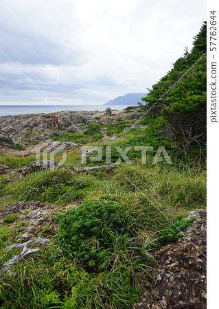 Landscape of Sanriku Geopark Chigasaki, the easternmost point of Honshu 57762644