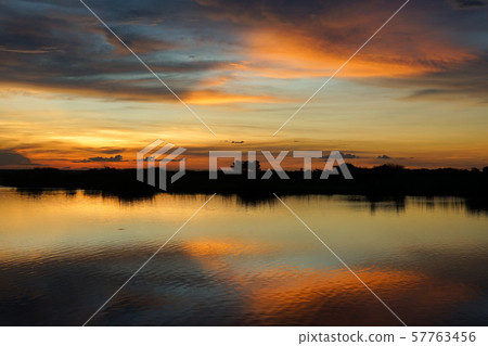 Sunset on the Chobe River 57763456