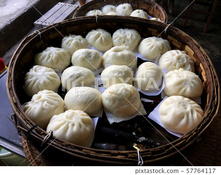steamed stuff bun , breakfast is important for the body to work steamed stuff bun , breakfast is important for the body to work 57764117