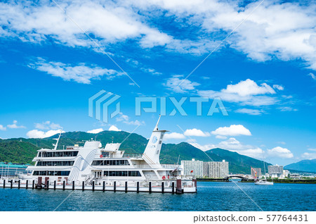 Bianca, a sightseeing boat moored at Lake Biwa Otsu Port 57764431