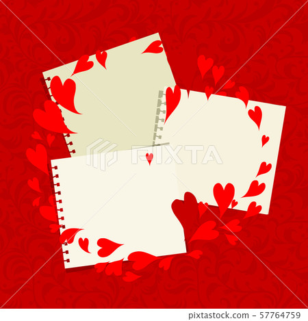 Valentine frame design, place for your photo or Valentine frame design, place for your photo or 57764759
