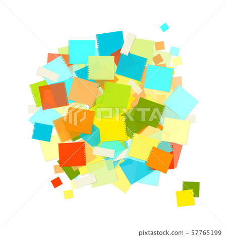 Heap of colorful stickers for your design Heap of colorful stickers for your design 57765199