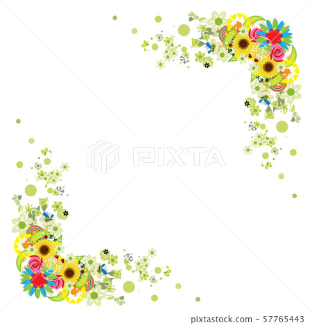 Floral frame for your design 57765443