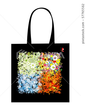 Shopping bag design, four seasons 57765582