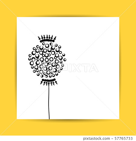 Royal dandelion, postcard for your design Royal dandelion, postcard for your design 57765733