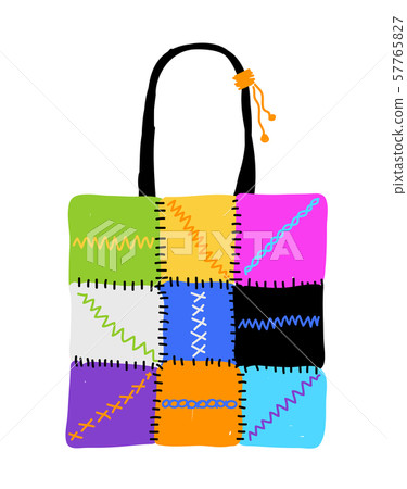 Shopping bag design, hand drawn sketch Shopping bag design, hand drawn sketch 57765827