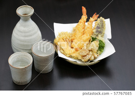 Sake and tempura Sake and tempura 57767085