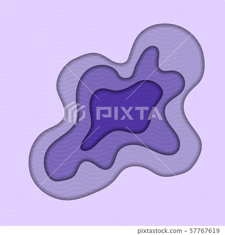 Created purple paper cut abstract background 57767619