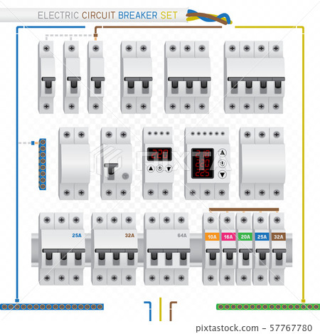 electric circuit breaker set electric circuit breaker set 57767780