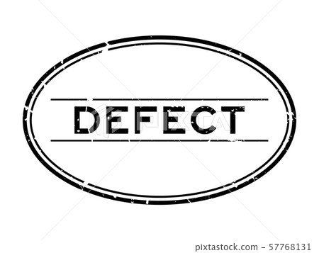 The Words Roster Defect Grunge black defect word oval rubber seal stamp - Stock Illustration ...