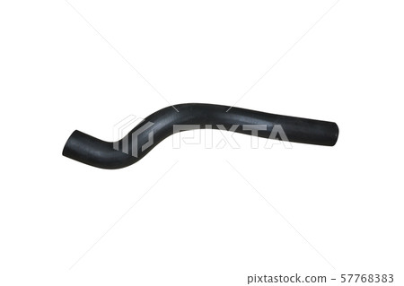Car rubber intake radiator hose isolated on white background. Car rubber intake radiator hose isolated on white background. 57768383