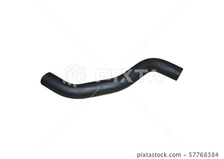 Car rubber intake radiator hose isolated on white background. Car rubber intake radiator hose isolated on white background. 57768384