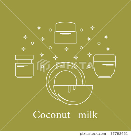 Coconut milk for cosmetics and care products Coconut milk for cosmetics and care products 57768461