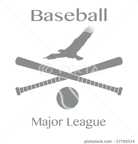 Baseball bats, ball and eagle Vector illustration Baseball bats, ball and eagle Vector illustration 57768524
